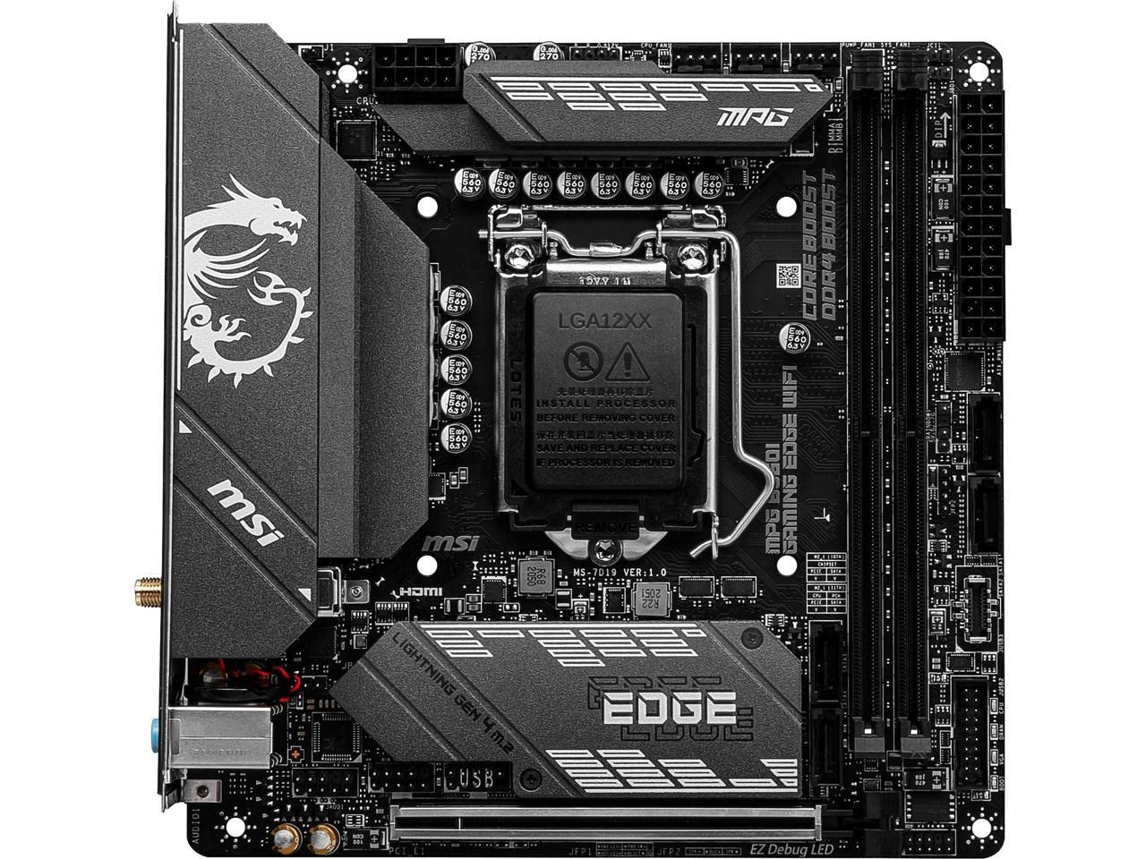 MSI MPG B560I Gaming Edge WiFi LGA 1200 Intel B560 SATA 6Gb/s Mini